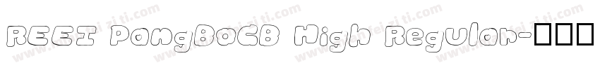 REEI PangBoGB High Regular字体转换